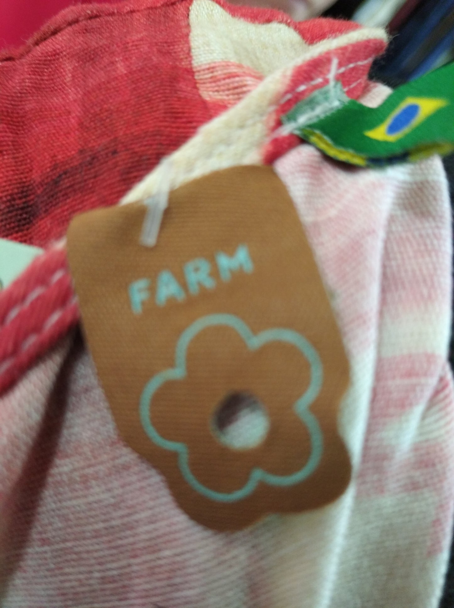 Vestido Farm estampado longo